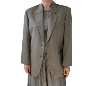 Vintage Georgio Armani Wool Tan Sport Coat Blazer Trouser Set 40R